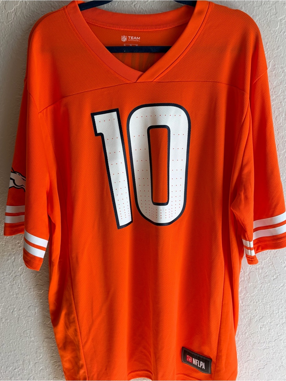 NWOT Denver Broncos NFL Apparel Bo Nix #10 Orange Football Jersey - Men’s XL